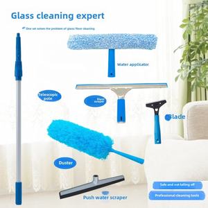 Outil de nettoyage ménager multifonctionnel de nettoyage de vitres de voiture de grande hauteur avec grattoir à verre à poignée en plastique - Product Image 5