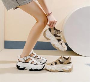 2024 usine nouvelle hauteur augmentant chaussures de course pour femmes été respirant sandales d'extérieur - Product Image 2