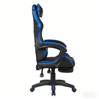 Chaise de jeu, chaise d'ordinateur pour la maison, chaise de jeu ergonomique, chaise de bureau confortable inclinable et réglable, chaise pivotante en PVC