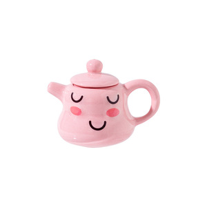 Mini théière en céramique style <span class=keywords><strong>thé</strong></span> au lait, avec effet de fumée et de brouillard, pour jeu d'imitation et décoration mignonne, idéale pour la préparation de <span class=keywords><strong>thé</strong></span> et l'art du <span class=keywords><strong>thé</strong></span>. - Product Image 5