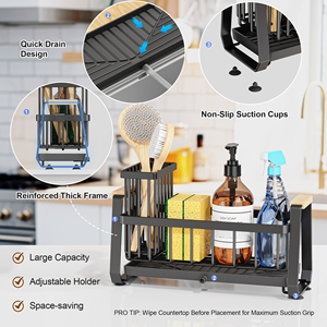 Kitchen Countertop Stainless Steel Sink Rack Sponge Holder for Kitchen Sink - Product Image 3