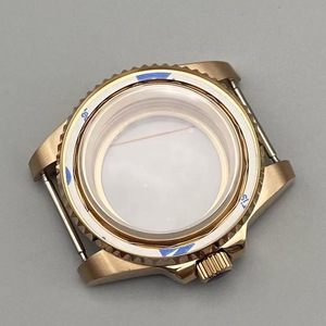 Accessoires de montre, boîtier ouvert de 40 mm, boîtier de montre en acier, ton or, ton rose, cristal saphir, compatible avec NH35 NH36 - Product Image 3