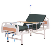 Lit d'hôpital électrique populaire à 2 manivelle pour soins intensifs avec matelas |   pour les soins aux patients en milieu hospitalier et les soins à domicile