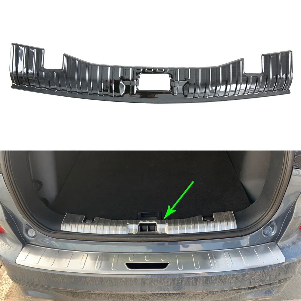 Black Inner Trunk Rear Guard Plate Sticker Rear Engine Trunk Box Luggage Bumper Protector Foot Plate For 2020 Ford Escape/Kuga