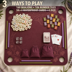 Mesa de Mahjong Flotante Wine Country con Tapete de Espuma EVA, Alfombrilla Multijuego para Mahjong Americano, Rummy y Cartas Impermeables - Product Image 2