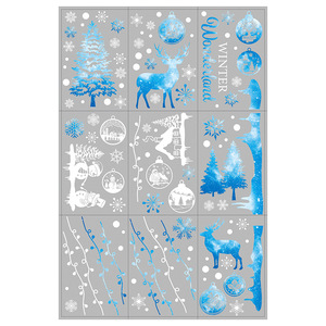 Nouvelles décorations de <span class=keywords><strong>Noël</strong></span> 2026, décorations de fenêtres, rennes colorés, bonhomme de neige, autocollants <span class=keywords><strong>électrostatique</strong></span>s, décorations de fenêtres, autocollants - Product Image 5