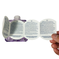 Étiquettes de livrets personnalisées pour cosmétiques, autocollants circulaires multicouches recto-verso avec design détachable