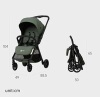 Vente en gros CO07H petite poussette de voyage légère pliante en un clic peut dormir peut s'asseoir peut s'allonger