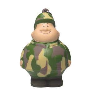 Llavero Antiestrés Personalizado con Forma de Soldado <span class=keywords><strong>Militar</strong></span>, Logotipo Promocional, TPR Suave, Regalo Divertido y Portátil para Escritorio - Product Image 3