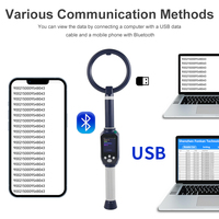 Lecteur RFID longue portée 134,2 kHz HDX FDX-B 2,4 G pour balises auriculaires d'animaux, bétail, bovins, ovins, scanner, lecteur de balises auriculaires pour animaux