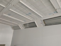 Cabine de peinture automatique LX3 |   Brûleur RIELLO G10 d'Italie |   Cabine de peinture de 7 mètres de long pour voitures