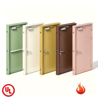 Puerta de Emergencia de Acero Galvanizado Resistente a la Intemperie, con Clasificación UL 10C Contra Incendios, Resistente a la Corrosión, para Acceso al Techo de Garajes