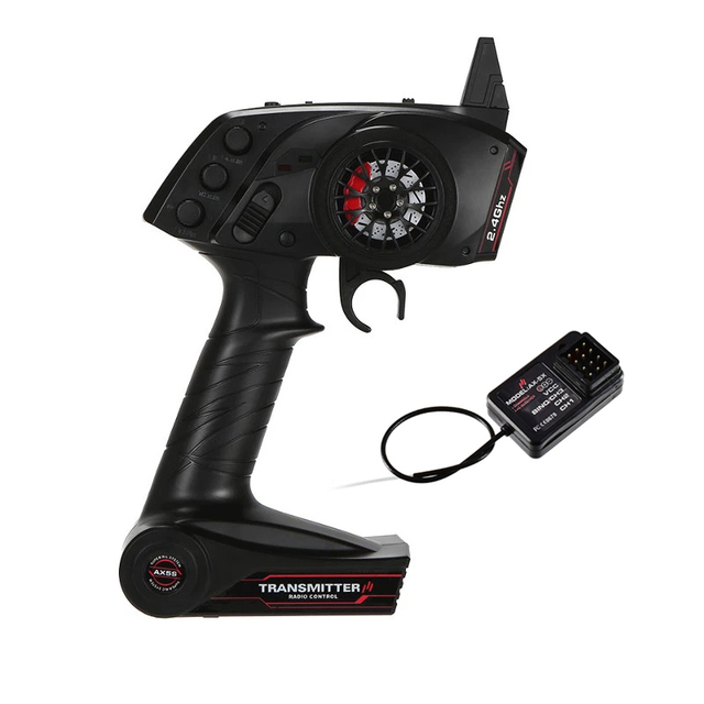 AUSTAR AX5S 2.4G 3CH Transmitter with AX-5X Receiver for Q65 MN90 1/10 1/8 Crawler TRX4 Axial SCX10 D90 RC Car Boat TG3 X4