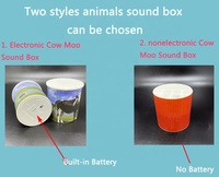 LP Baby Toy Musical Cow Voice Box Sans Batterie Moo Box Sound Toy Noise Sound Maker Sans Electricité