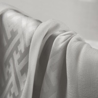 Tissu Abaya en satin jacquard de polyester SPZ pour vêtements de hijab, non conducteur, 150 cm, commande personnalisée, toucher doux