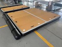 Plateforme flottante de pêche en raft 3x3m, ponton en EVA, tapis de loisirs