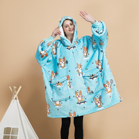 Sweat-shirt à capuche en polaire Sherpa douce et confortable avec motifs d'animaux surdimensionnés comme cadeaux