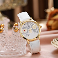 Montres-bracelets dorées mignonnes et luxueuses pour femmes Relojes De Lujo Para Mujer Damen Uhr
