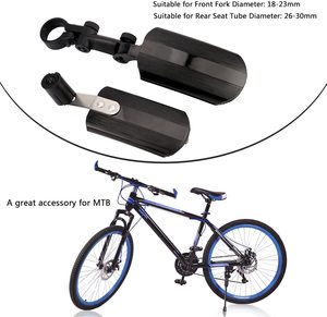 Superbsailバイク折りたたみ式伸縮式フロントリアフェンダーMTBロードバイククイックリリースマッドガード自転車サイクリングパーツ - Product Image 3