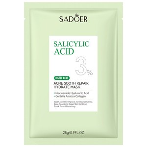 Ensemble de soins à l'acide salicylique pour peaux sujettes à l'acné : masque facial, sérum, nettoyant, contrôle du sébum, soin des pores - Product Image 5