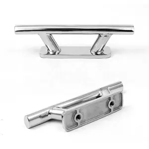 Boat Cleat Open Base Stainless Steel Dock Cleat Oval Scandinavian Style Mooring Deck Cleat