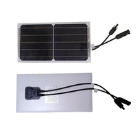 Tuiles solaires sans cadre en verre mono 10W 1V personnalisables 340*172mm pour toits plats avec panneaux solaires PERC Boîte de jonction PV