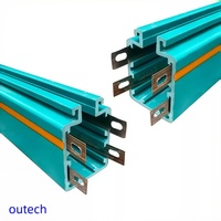Barra Conductora de Seguridad Tubular Encapsulada de Cobre para Riel de Alimentación 220V-660V 30A-210A Verde/Amarillo para Grúa Puente Aérea y Polipasto Eléctrico