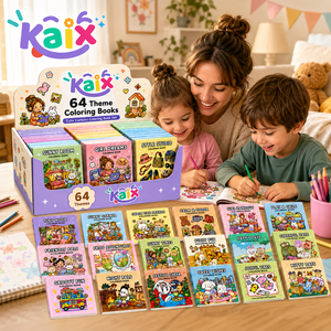 Set di Libri da Colorare Personalizzati KAIX a Basso Prezzo, 64 Stili, Libri da Disegno per Bambini, per Regali Promozionali e Forniture al Dettaglio - Product Image 3