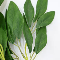 Rangkaian Daun Willow Buatan Real Touch Hijau untuk Dekorasi Pernikahan, Latar Belakang Pesta, Hiasan Dinding