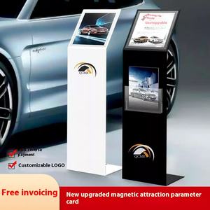 Vente en gros <span class=keywords><strong>de</strong></span> panneaux A4 en fer pour le salon <span class=keywords><strong>de</strong></span> l'auto avec porte-documents Présentoir d'information en acrylique - Product Image 6