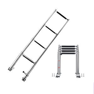 Four-Section Folding Gangway for Expedition Boats and Yachts Stainless Steel Rust-Proof Boarding Ladder <b>Marine</b> <b>Hardware</b> - Product Image 1