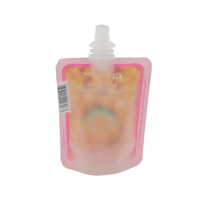 Pochette de voyage rechargeable avec bec verseur indépendant pour logo personnalisé, 30ml, 60ml, 100ml, pour emballage de lotion, crème pour les yeux, crème pour le visage, shampoing