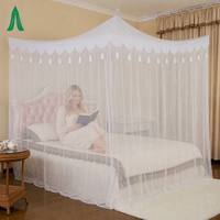 Intérieur Double Taille Lit Plié Auvent Blanc Gland Princesse Reine Moustiquaire Décor À La Maison Maille Moustiquaire Porte Précieuse