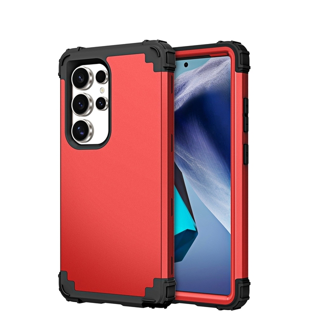 Heavy Duty Hybrid Armor Defender Fashion 3 in 1 High Impact Shockproof 360 Full Protective for Samsung Galaxy S25 Ultra Case