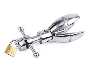 <span class=keywords><strong>Plug</strong></span> <span class=keywords><strong>Anal</strong></span> en acier inoxydable de haute qualité avec serrure ouvrable perles d'anus lourdes en expansion cul serrure godemichet <span class=keywords><strong>Anal</strong></span> extenseur en métal - Product Image 2