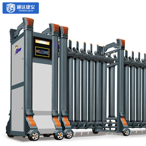 ประตูบานเลื่อนอลูมิเนียมอัจฉริยะพับเก็บได้ปรับแต่งได้สไตล์ทันสมัยสำหรับโกดังสวนวิลล่า - Product Image 5