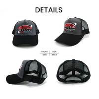 Gorras sin Estructura de Alta Calidad al por Mayor en Stock, Calidad G5 100%, Gorras Trucker de 5 Paneles con Visera de Gamuza y Estampado de Enlace
