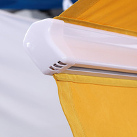 Auvent rétractable double face autoportant, imperméable, pare-soleil extérieur en forme de T pour restaurant