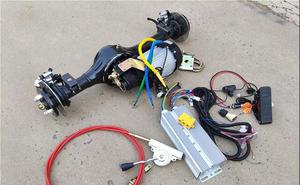 2.5/3/<span class=keywords><strong>4</strong></span>/5KW DC ไร้แปรงมอเตอร์เกียร์สามล้อไฟฟ้าเพลาล้อหลังเพลาส่งสี่ล้อเพลา - Product Image 2
