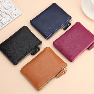 Monedero Pequeño de Cuero Vacuno con Diseño Personalizado e Iniciales para Mujer, Organizador de Monedas, Bolsa para Llaves, Cartera con Cierre - Product Image 3