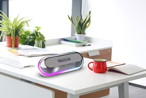 Di động ngoài trời BT 5.3 loa không dây với 24W Loa kép HD Loud âm thanh punchy Bass RGB LED chiếu sáng 10h Thời gian chơi - Product Image 2