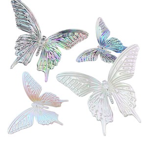 Iridescent 3D Butterfly Acrylic Hair <b>Clip</b> 12 Cm Diy Jewelry Accessories Party Decor Chaozhou <b>Spring</b> 2025 - Product Image 5