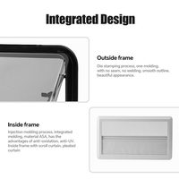 Isolation thermique réglable double couche en acrylique pour fenêtre de camping-car/VR, angle d'ouverture de 70°, installation sans perçage pour