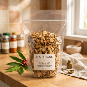 Tranches de gingembre amer séché pur d'Indonésie (Zingiber Zerumbet) – Rhizome sauvage de qualité supérieure – Extrait en gros 1 KG Jawa - Product Image 5