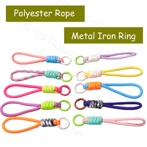 Màu Vòng Rope Keychain Ngắn Dệt Điện Thoại Di Động Dây Buộc Key Dây Buộc 12Cm - Product Image 5