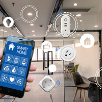 Prise intelligente Alexa avec prise GFCI NFC, 2 ports USB-A, 10A, compatible Wi-Fi