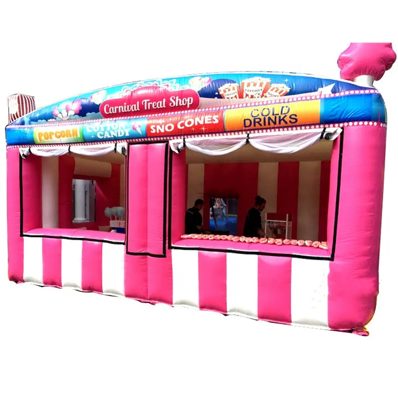 Disesuaikan Inflatable Karnaval Memperlakukan/Inflatable Konsesi Berdiri/Inflatable Stan Es Krim untuk Dijual