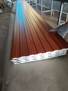 Directo de fábrica Panel de aislamiento de techo de acero aislado de 16mm 20mm 25mm de espesor para pared exterior de cámara fría de azulejo tallado - Product Image 5