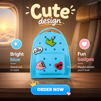 Sac à Dos Scolaire en Silicone Imperméable Mini Mode Mignon Dessin Animé pour Étudiant, avec Bretelles Réglables et Vente en Gros