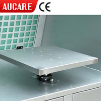 Cabine de peinture à sec avec filtre en fibre de verre, ventilateur à vitesse variable 750W et table réglable en hauteur pour usines de décoration de cadeaux